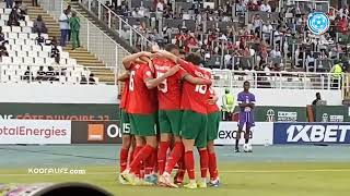 فرحة هستيرية للاعبي المنتخب المغربي بالهدف الأول في شباك تنزانيا