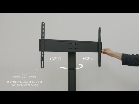 M VESA Tablestand Turn XXL 46"-86" MAX 600x400