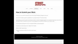 How to submit photos to Street Photography Magazine