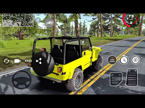 Extreme Offroad Jeep Driving Simulator: Realistic 4x4 Gameplay on Dirt Roads! (Open World)