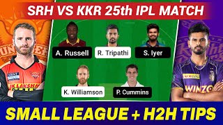 SRH vs KOL 25th Match Dream11 Team | SRH vs KKR Dream11 Team Prediction | KOL vs SRH Dream11 2022.