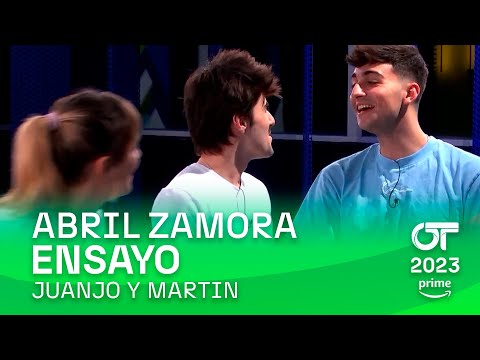 ENSAYO de JUANJO y MARTIN con ABRIL (13 diciembre) | OT 2023