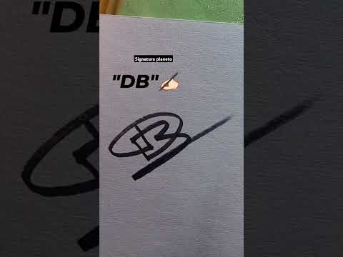 How to style the letters of....DB...#stylish #calligraphicalphabets sign