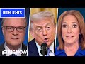 Provable LIE MS NOW Instantly Reacts To Trump S speech Of Lies COMPILATION