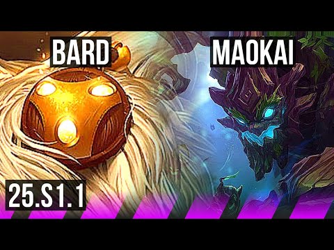BARD & Caitlyn vs MAOKAI & Ziggs (SUP) | 2/0/8 | KR Master | 25.S1.1