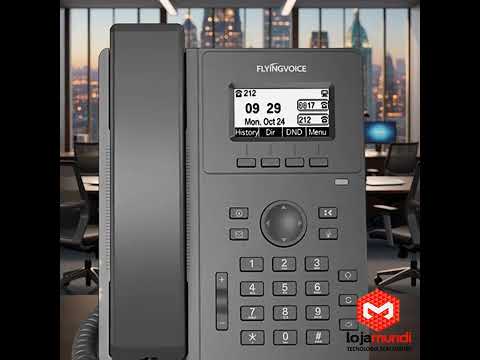 Video do produto Telefone IP FlyingVoice P20G Gigabit Wi-Fi 2 Linhas SIP PoE