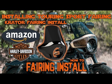 Krator Fairing Install - Burly Touring Sport Fairing Install - Club Style Sportster Build