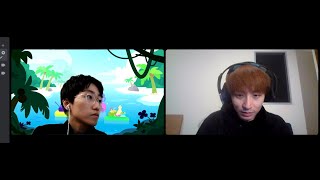雑談のち、あのサッカーゲームで対戦