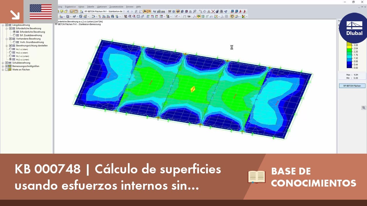 KB 000748 | Flächenbemessung mit Schnittgrößen ohne Rippenanteil