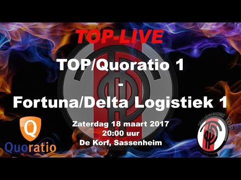 TOP/Quoratio 1 tegen Fortuna/Delta Logistiek 1, zaterdag 18 maart 2017