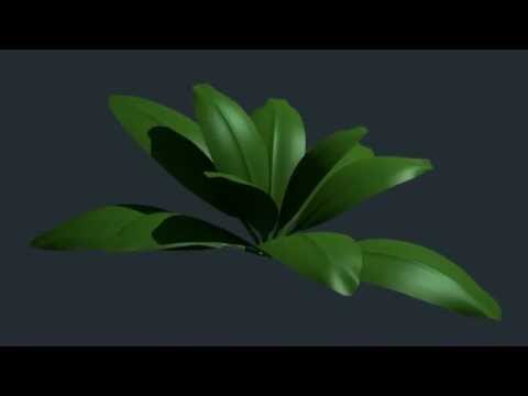 Blender Leaf in the Breeze Simulation Test