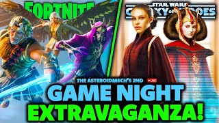 Random Game Night Extravaganza w/ YOU! SWGoH Amidala Conquest, Fortnite, & More! #2