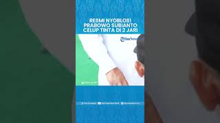 Momen Prabowo Nyoblos, Baca Basmalah sebelum Masukkan Kertas Suara ke Kotak & Celup Tinta di 2 Jari