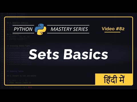 Python Set Basics In Hindi Creating Adding Removing Elements In Sets Python Tutorial
