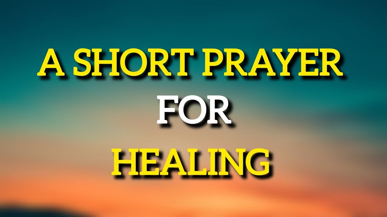Lord, we seek your healing touch and your power to restore and renew. A short Prayer for Healing
