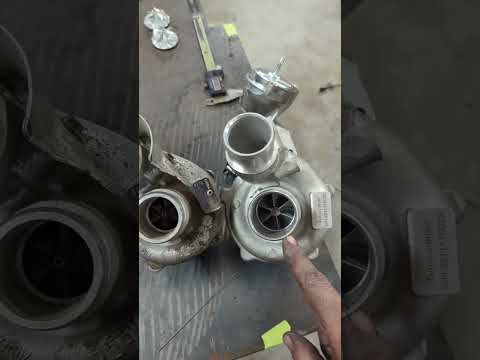 Ecoboost "GT Upgrade" turbos on the cheap! #customparts #truck #F150Ecoboost #CustomTurbo