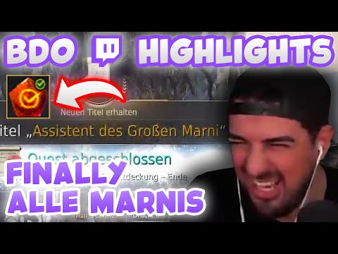 FINALLY ALLE MARNIS | Assistent des Großen Marni | Black Desert Twitch Highlights - Wakayashi