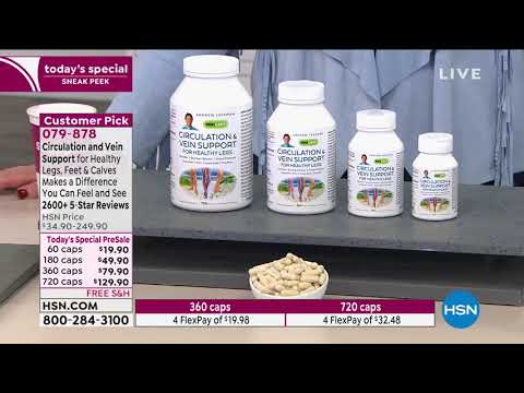Circulation and Vein Support for Healthy Legs  60 Capsul...