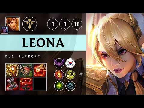 Leona Support vs Bard - KR Master Patch 25.10