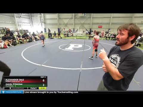 88 Lbs Placement Matches (8 Team) - Alexander Diaz, Pennsylvania Blue Vs Gavin Pongsai, California