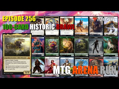 MTG Arena Run: 100-Card Historic Brawl Event with TOKENS (ft. Zacama) ONLY 4 CREATURES!