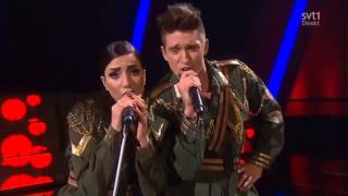 Gina Dirawi &amp; Danny Saucedo feat. Jedward - Lipstick (Melodifestivalen 2013)