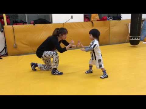 レスリング タックル練習