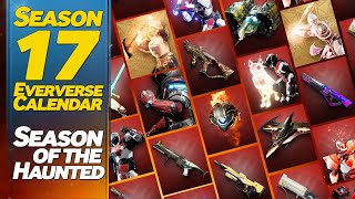 Destiny 2 Season of the Haunted Eververse Calendar -  Season 17