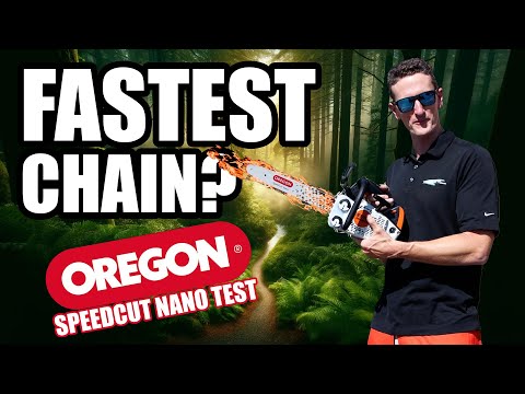 Fastest Chainsaw Chain Ever?! Oregon Speedcut Nano Review!