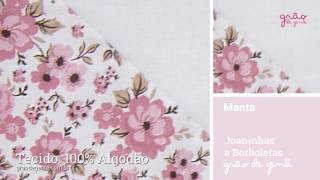 Manta Joaninhas e Borboletas | Ref: 62625