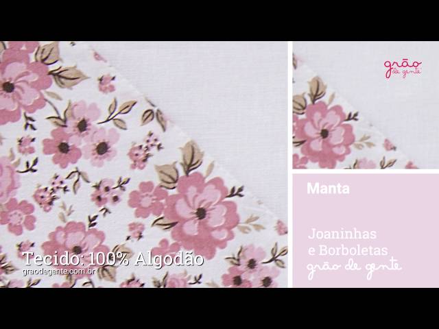 Manta Joaninhas e Borboletas | Ref: 62625