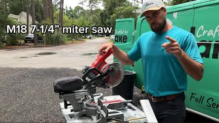 Milwaukee M18 7-1/4” Compound Miter Saw