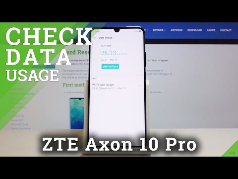 How to Check Data Usage Info in ZTE Axon 10 Pro – Data Usage Info