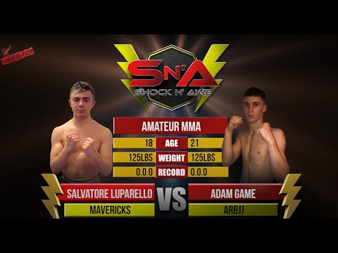 Shock N Awe 32 Amateur Flyweight MMA - Salvatore Luparello vs Adam Game