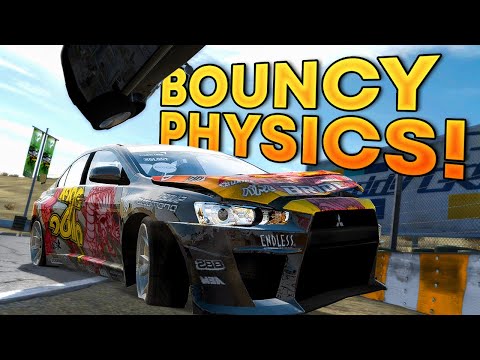 NFS ProStreet but Cars are SUPER BOUNCY! - Bouncy Physics Mod