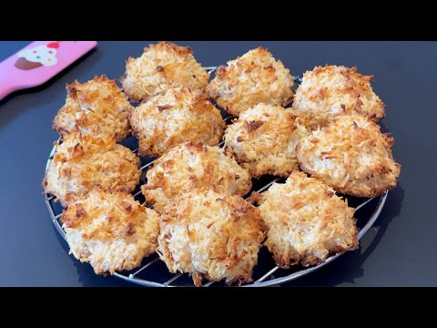 2 Ingredient Coconut Macaroons - Unbelievably easy to make