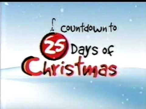 ABC Family Countdown to 25 Days of Christmas 2009 promo bumper with snowflake graphics