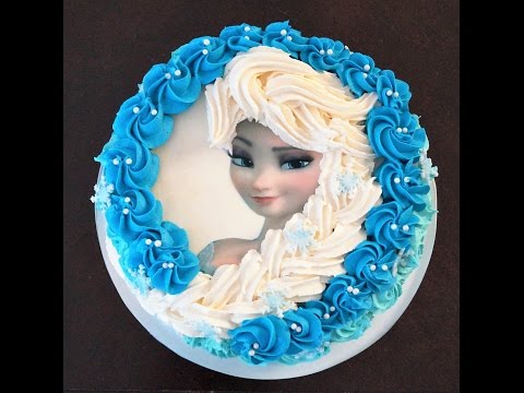 Cake decorating tutorial | How to make Elsa buttercream cake | Sugarella Sweets Video