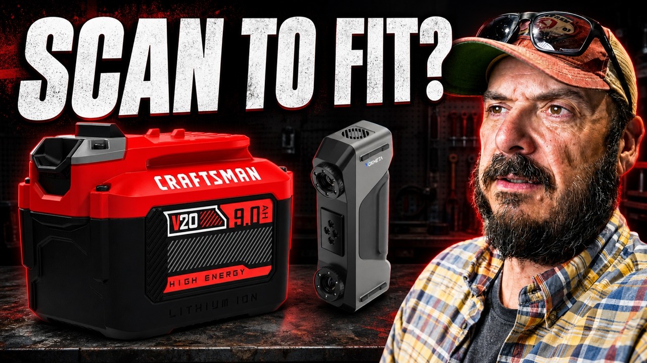 Craftsman 3D Printed battery mount with the VoxMeta H1 Pro