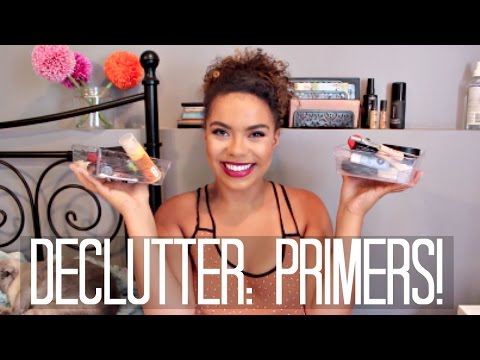 Makeup Declutter: Primers! | samantha jane Video