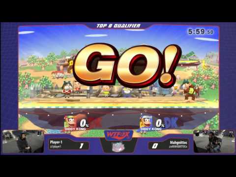 WTFOX 2: Smash 4 Singles - Player-1 (Diddy) vs Mahgnittoc (Diddy/Bowser jr) - Top 8 Qualifier