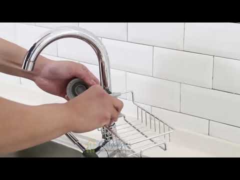 New kitchen steel sink faucet sponge scrubber water faucet r...
