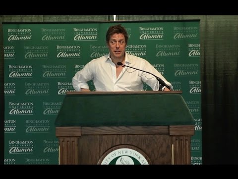 Hugh Grant Speaks to Binghamton