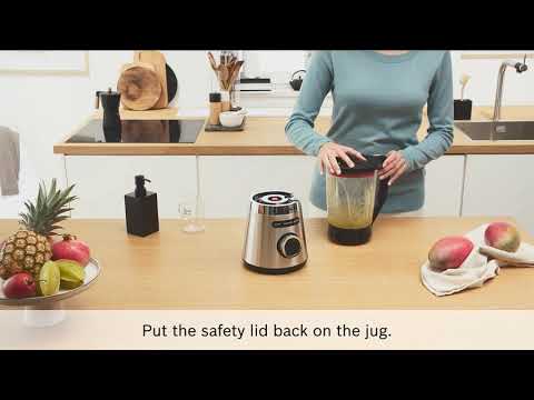Bosch MMB6141B Series 4, Trintuvas, VitaPower Serie | 4, 1200 W, Juoda video