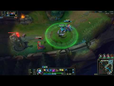 High Noon Jhin and DJ Sona vs Ashe and Karma bot gameplay