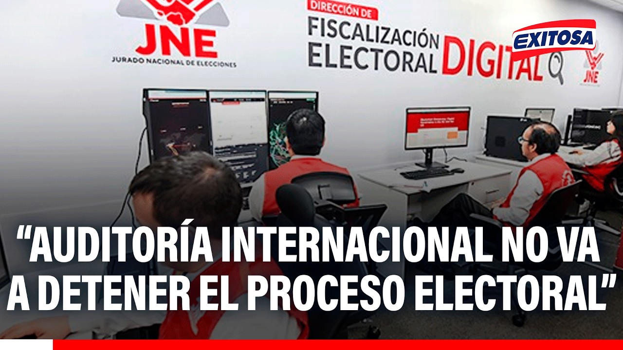 🔴🔵JNE recibió la recomendación de convocar una auditoría internacional, señala José Tello