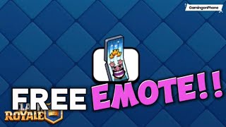 How to get this emote for free!(No flip phone needed!)#clashroyale