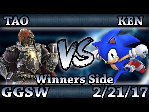 GGSW 21 - TAO (Ganondorf) Vs. KEN (Sonic) Smash Wii U Winners Side - Smash 4