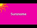 Suraname MV 11 We Got The Beat