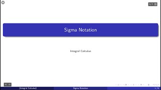 MAT136: Sigma Notation